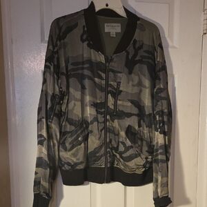 Marrakech Green and Black Camouflage Jacket
